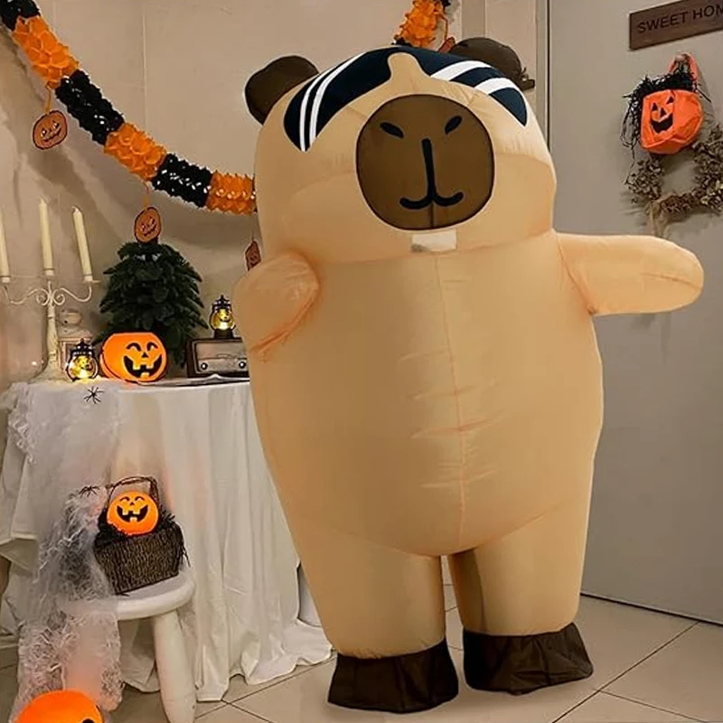 

Capybara Inflatable Suit Adult Capybara Animal Dolphin Inflatable Costume Halloween Party Cute Animal Costume