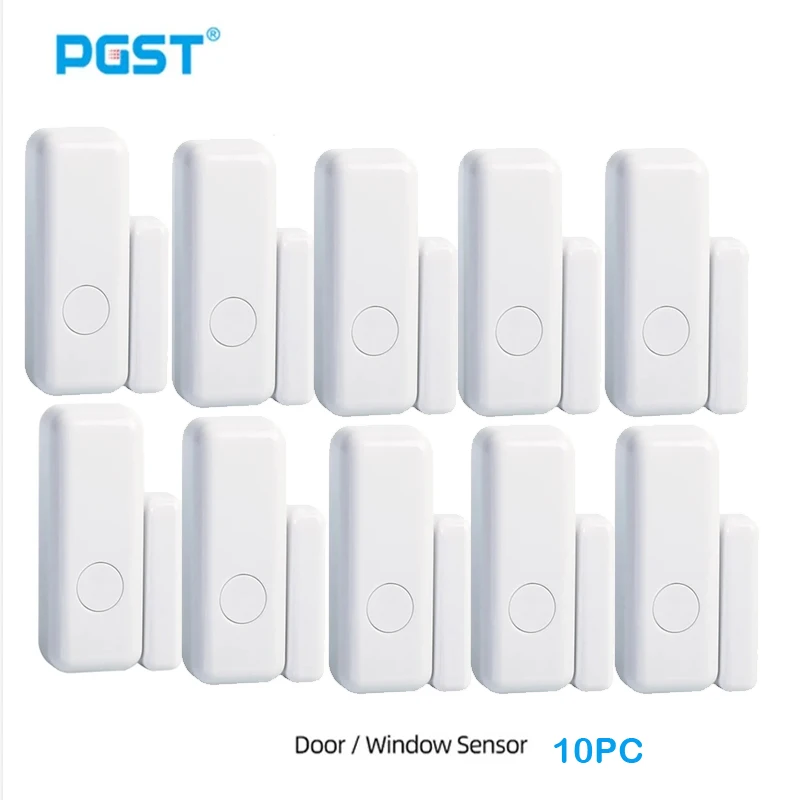 Mini sensore magnetico per porta finestra wireless 433 MHz per sistema di allarme Kit antifurto domestico Interruttore serratura porta di sicurezza Accessori host