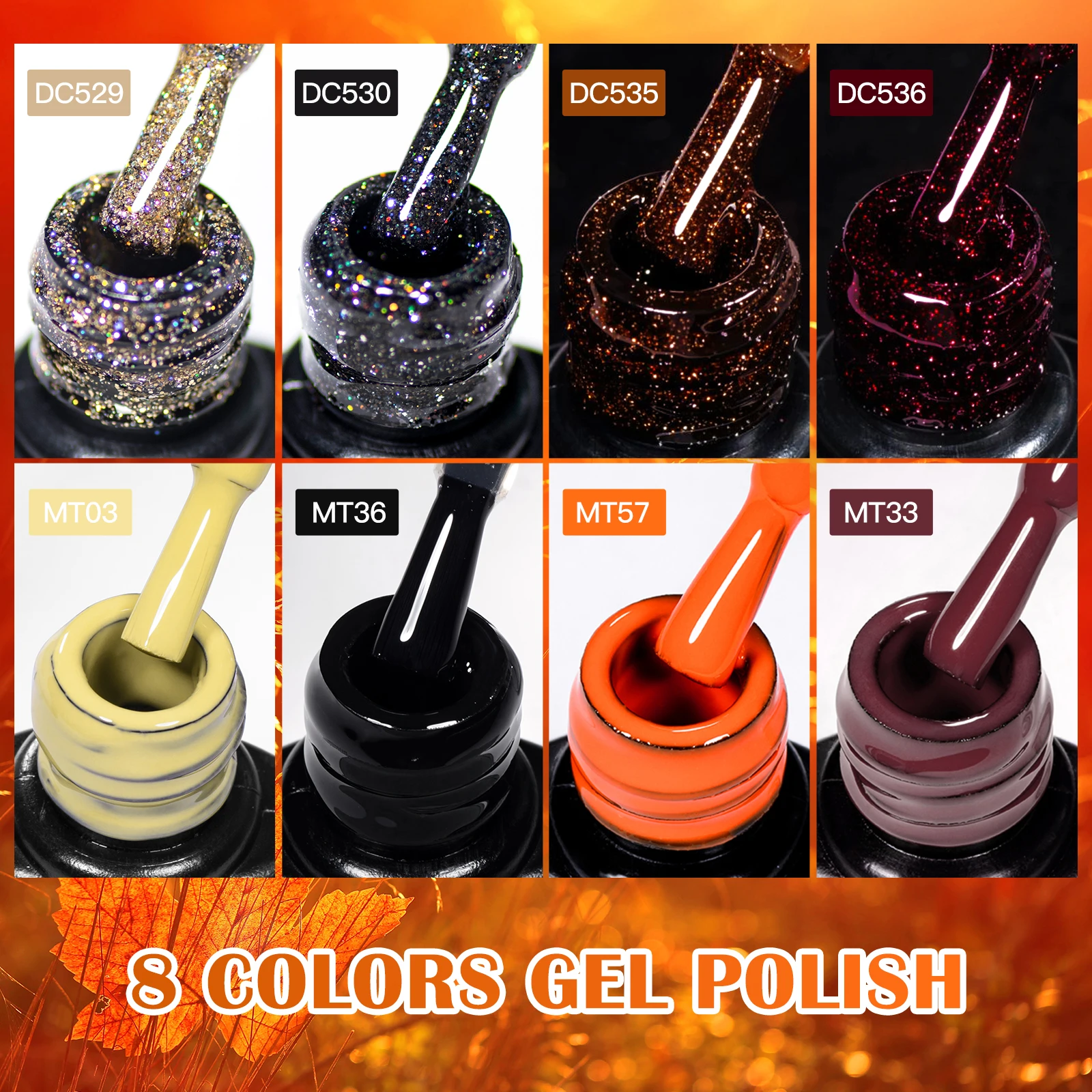 Ensemble de vernis à ongles gel UV semi-continu, ensemble de vernis à ongles, coulée de bonbons, paillettes, série printemps et été, kit de manucure, 12 pièces par ensemble