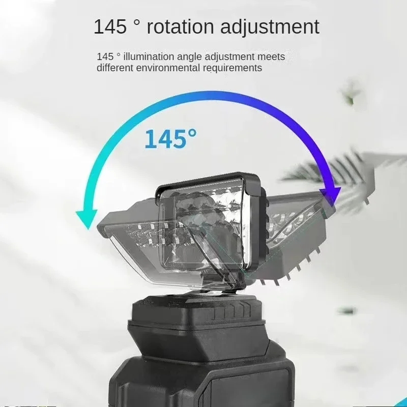 3/4/5/8Inch Work Light Spotlights Cordless Outdoor LED Work Fishing Handheld Emergency Tool Light Compatible for Makita Battery