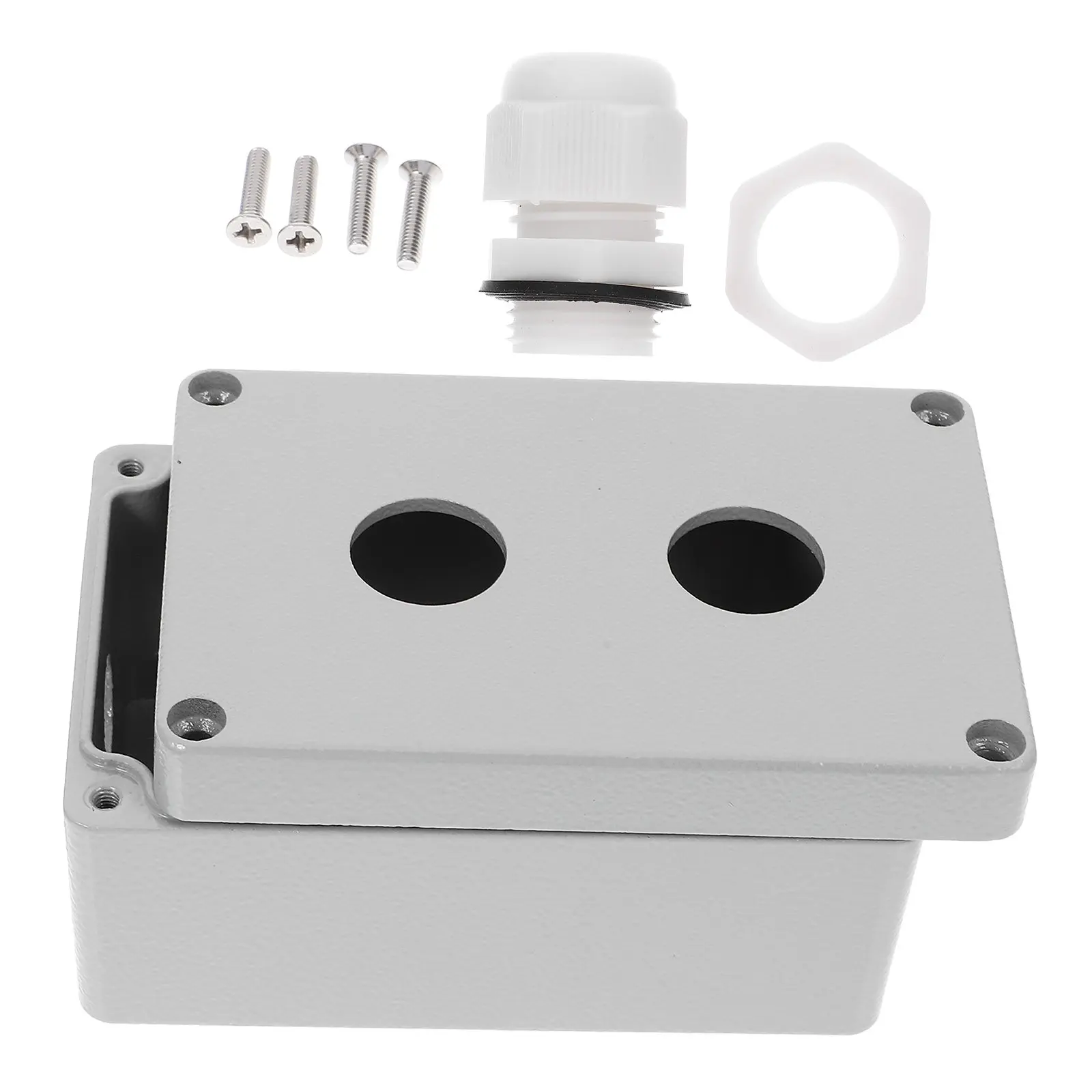 

Durable Metal Push Switch Box Emergency Stop Control Station Waterproof Outdoor Switch Control Box For Industrial Electrical