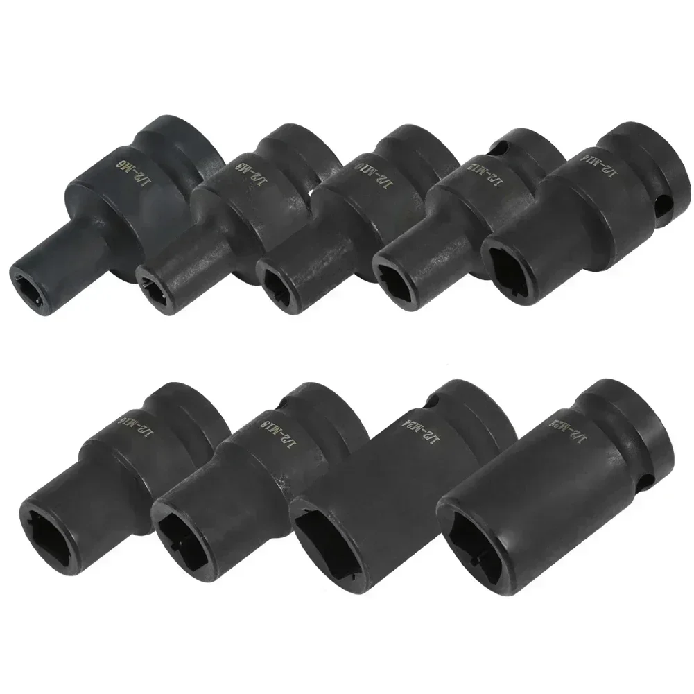 Imagem -05 - Soquete de Torneira Suqare de Cabeça Dupla Driver de Polegadas para Chave de Catraca Pneumática m6 para M24 Soquete Quadrado de Mm24 mm