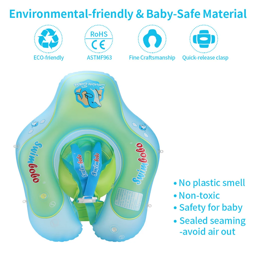 Baby Swimming Ring with Canopy Inflatable Kids Buoy Toys Sun Protection Swim Tube for Beach Holiday Underwater