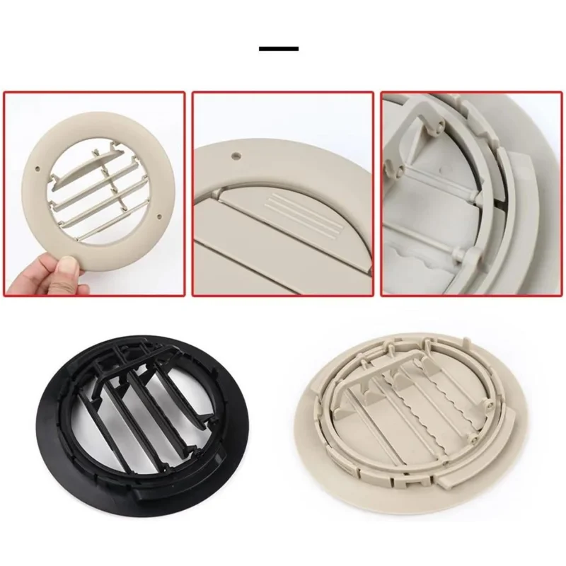 Car Roof Headliner Ceiling Air Vent Outlet Exhaust Grille Conditioner Vent For Ford Transit Custom 13-25 Interior Roof Top A/C