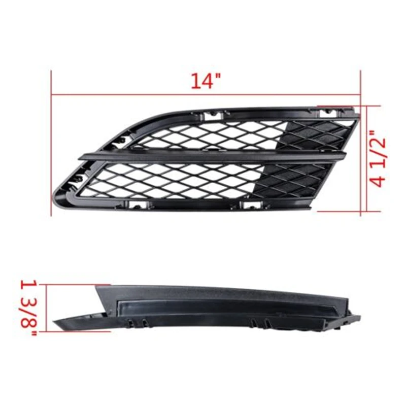 Front Bumper Lower Fog Light Mesh Grill for BMW 335i 328i E90 E91 LCI 2008 2009 2010 2011 2012 51117198901 51117198902 car parts