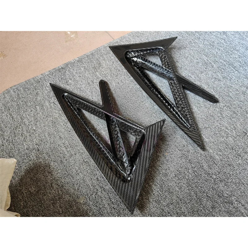 Style Dry Carbon Fibe Body Kit Front bar Edge Side Skirt Rear Diffuser