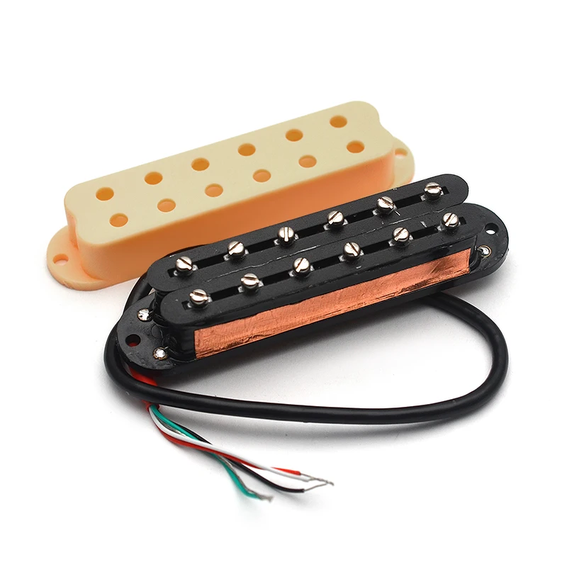 12 Adjustable Pole Piece Mini Humbucker ST Single Coil Pickup Size 9K 4 Conducts Output Coil Splitting Pickup Multi Colour