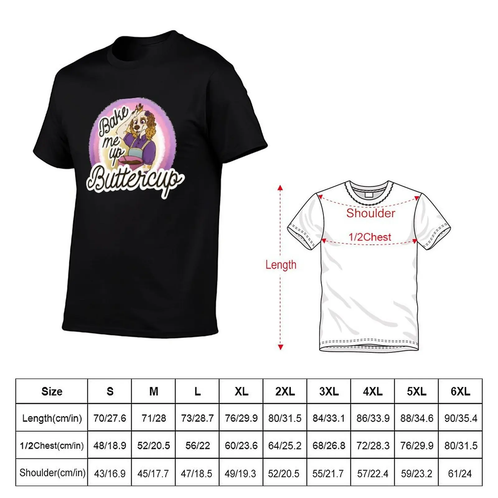 Bake Me Up Buttercup, Buttercup Baking Design T-Shirt cotton graphic tees sublime t shirts for men graphic