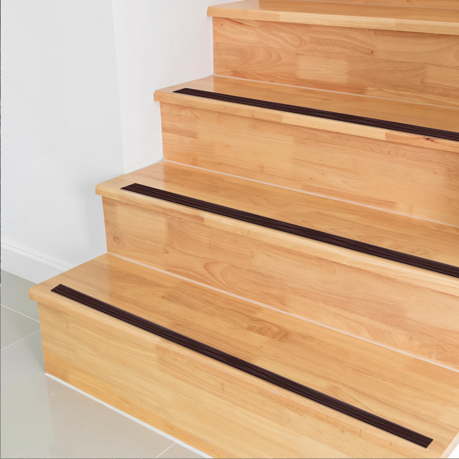 

PVC Soft Stair Treads Non Slip Adjustable Length Easy Installation Anti Skid Strips for Stairs Floor Profiles Flexible Molding