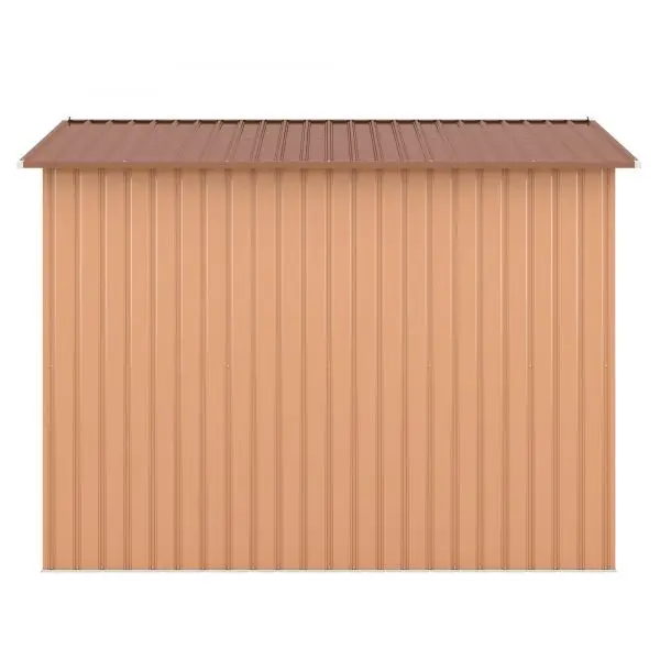 8' x 8' Outdoor Storage Shed, Metal Garden Shed with Double Sliding Doors, 4 Air Vents, Tool Storage House Shed for Yard