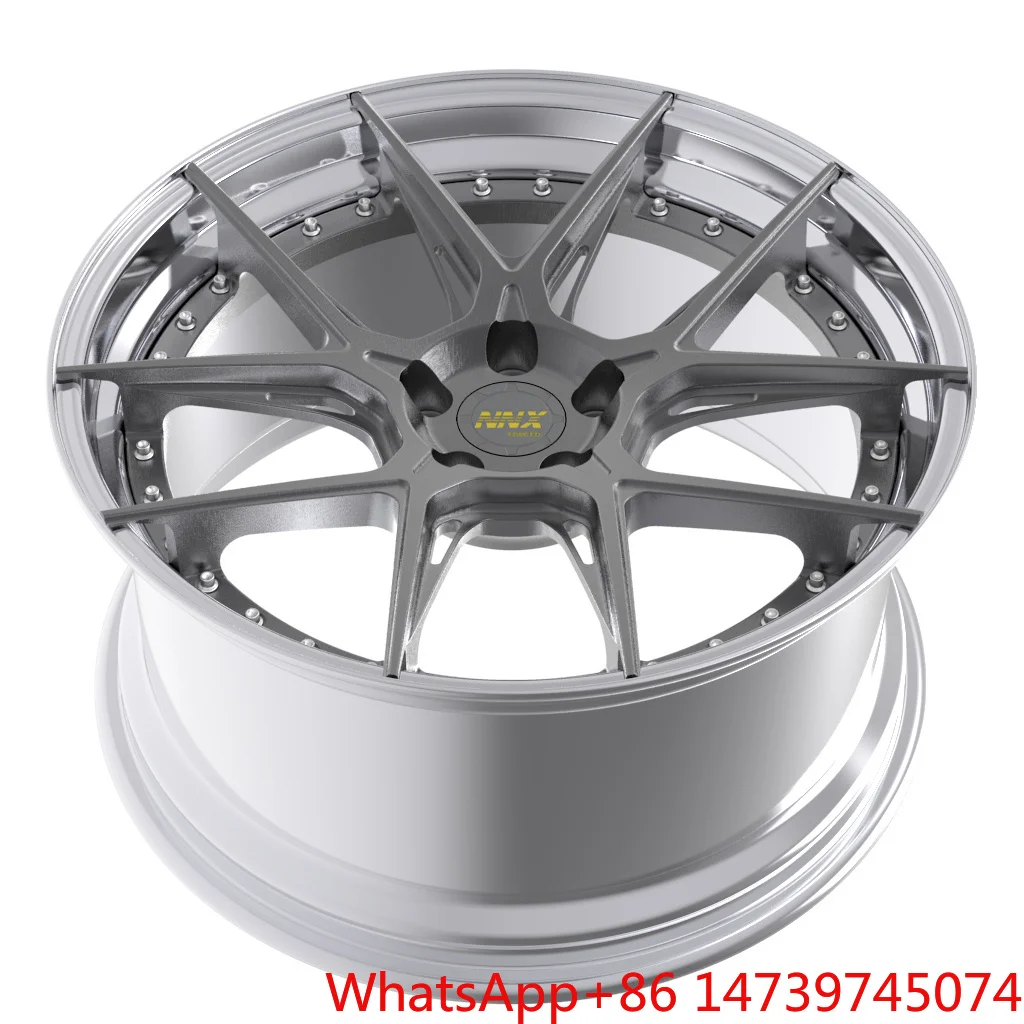 Performance WheelsCar Wheels 2-pieced Texture Finished 18 19 20 21 22 23 24 25 26 Inch Mesh Design Customized Forged Wheel HubFo