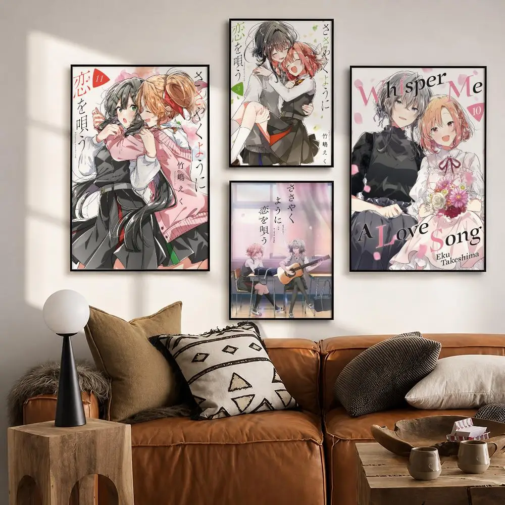 Whisper Me a Love Song Poster HD poster wall art self-stick no-residue for home cafe office great gift