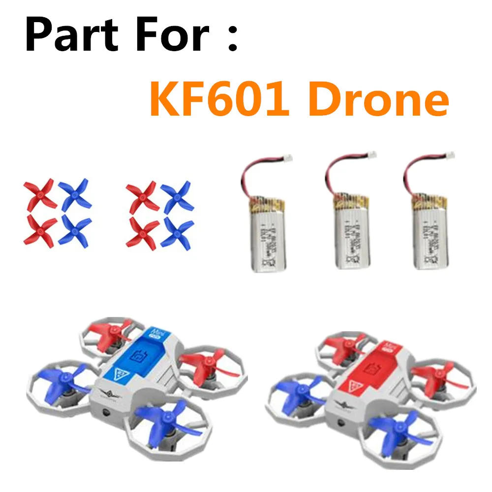 KF601 Drone Battery Accessories 3.7V 350Mah /Propeller Blade / KF601 Quadcopter Original Spare Parts KF601 Drones Battery