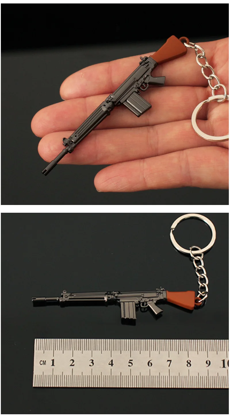 Arena Breakout AKS74U Modell Schlüsselanhänger CF Gun FN FAL QBZ95 XM8 Cosplay Schlüsselanhänger Halloween Party Kostüme Zubehör DIY Zeug – Detail 8