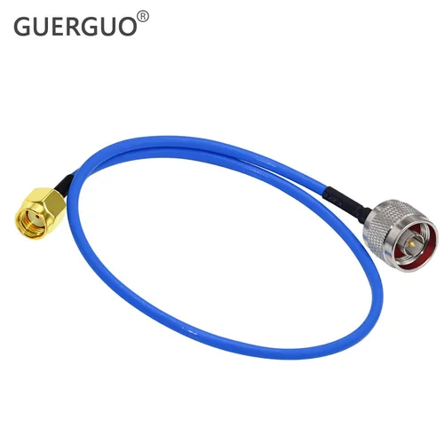 Cable RG402 semiflexible tipo N a SMA macho Cable adaptador RF 50 Ohm RF Cable de extensión Coaxial Pigtail puente 15CM 50CM 1M 2M 5M