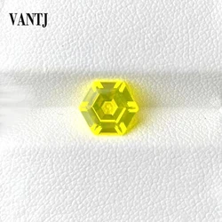 VANTJ Yttrium Aluminium Garnet YAG Loose Gemstone Created Tourmaline Paraiba Yellow Color Diy for Women Silver Gold Jewelry Gift
