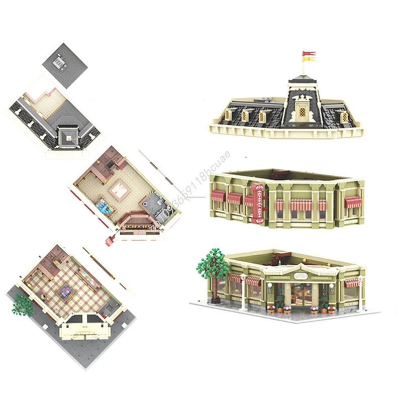 5142pcs MOC Main Street Crystal Arts City Edition Modular Building Model blocks Kids craft toys DIY Brick idea Christmas gifts