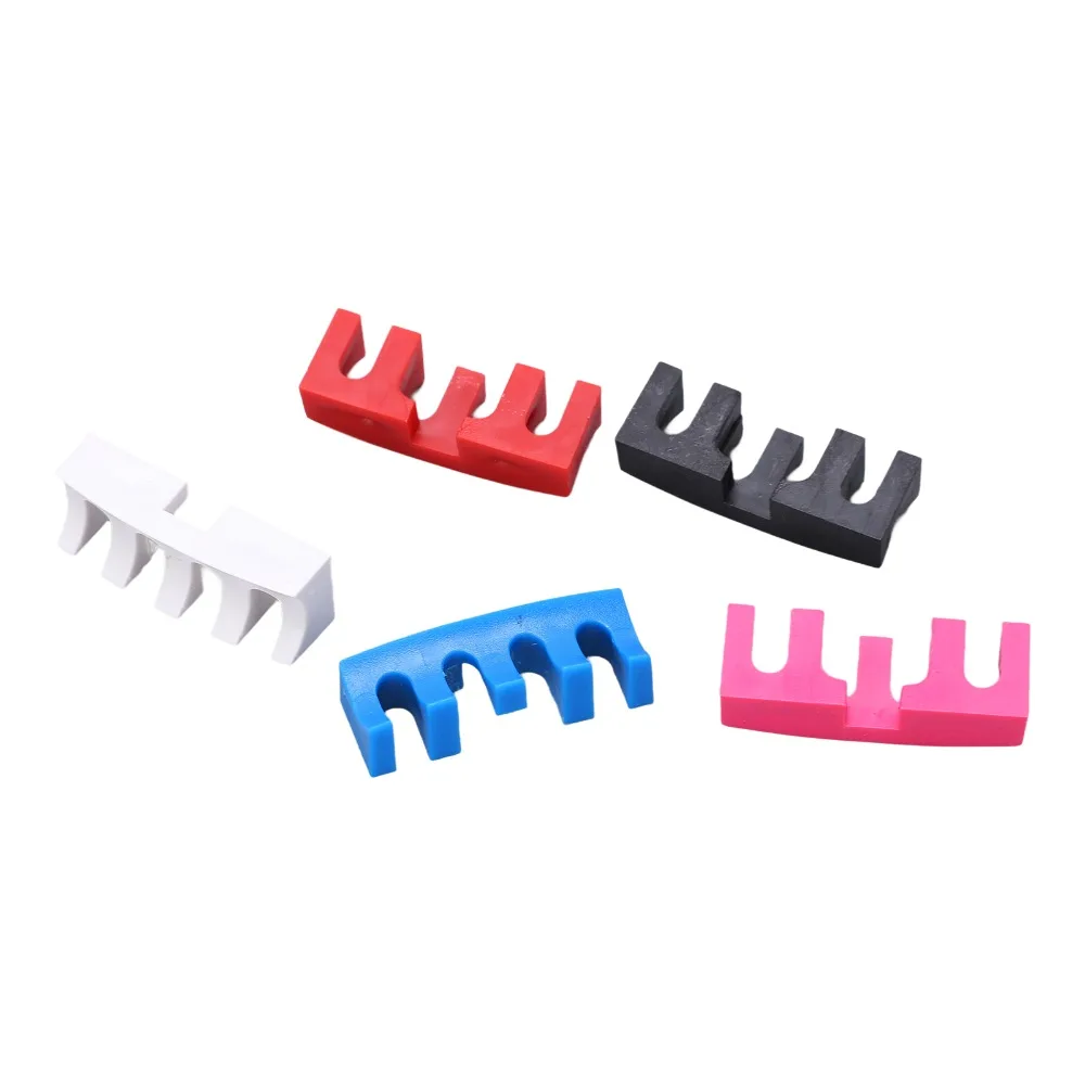 5pcs Fluted Design Badminton Racket Load Spreader Embedded Racket Adapter High Tension Protector Badminton String Load Spreader