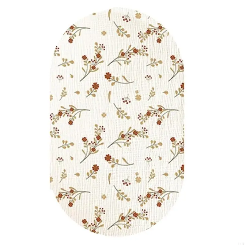 ملاءة قطنية مناسبة لسرير الأطفال، غطاء مرتبة سرير أطفال ناعم ومسامي وواقي الأكمام لطيف على البشرة الحساسة #3