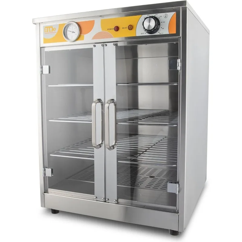 Commercial Hot Box Food Warmer for Pizza/Pretzel, Countertop Heated Holding Cabinet, Warming Oven for Catering,