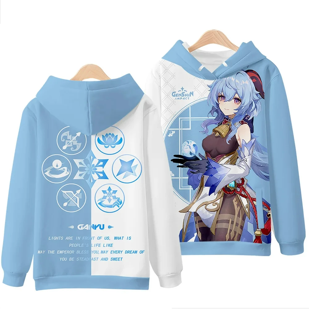 Newest popular game Genshin Impact cosplay hoodie 3D printing Men Women sweatshirts unisex clothes kid casual Harajuku Tracksuit