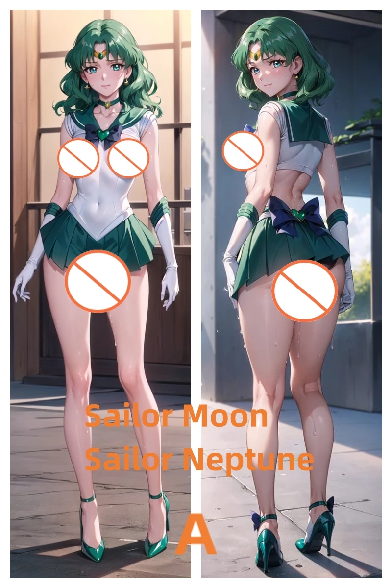 

Dakimakura Anime Pillow Case Sailor Moon Sailor Neptune Double-sided Print Of Life-size Body Pillowcase Gifts Can be Customized