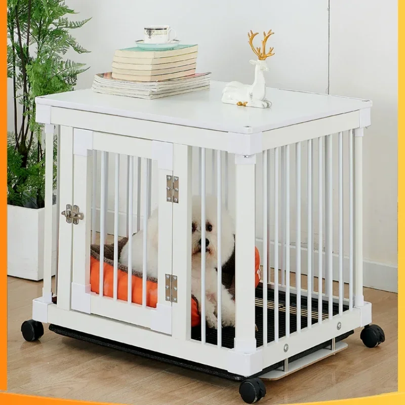 

Dog Crate with Toilet Home Indoor Bedroom Living Room Bold Corgi and Shiba Inu Small and Medium-Sized Dogs Pet Cage Kennel