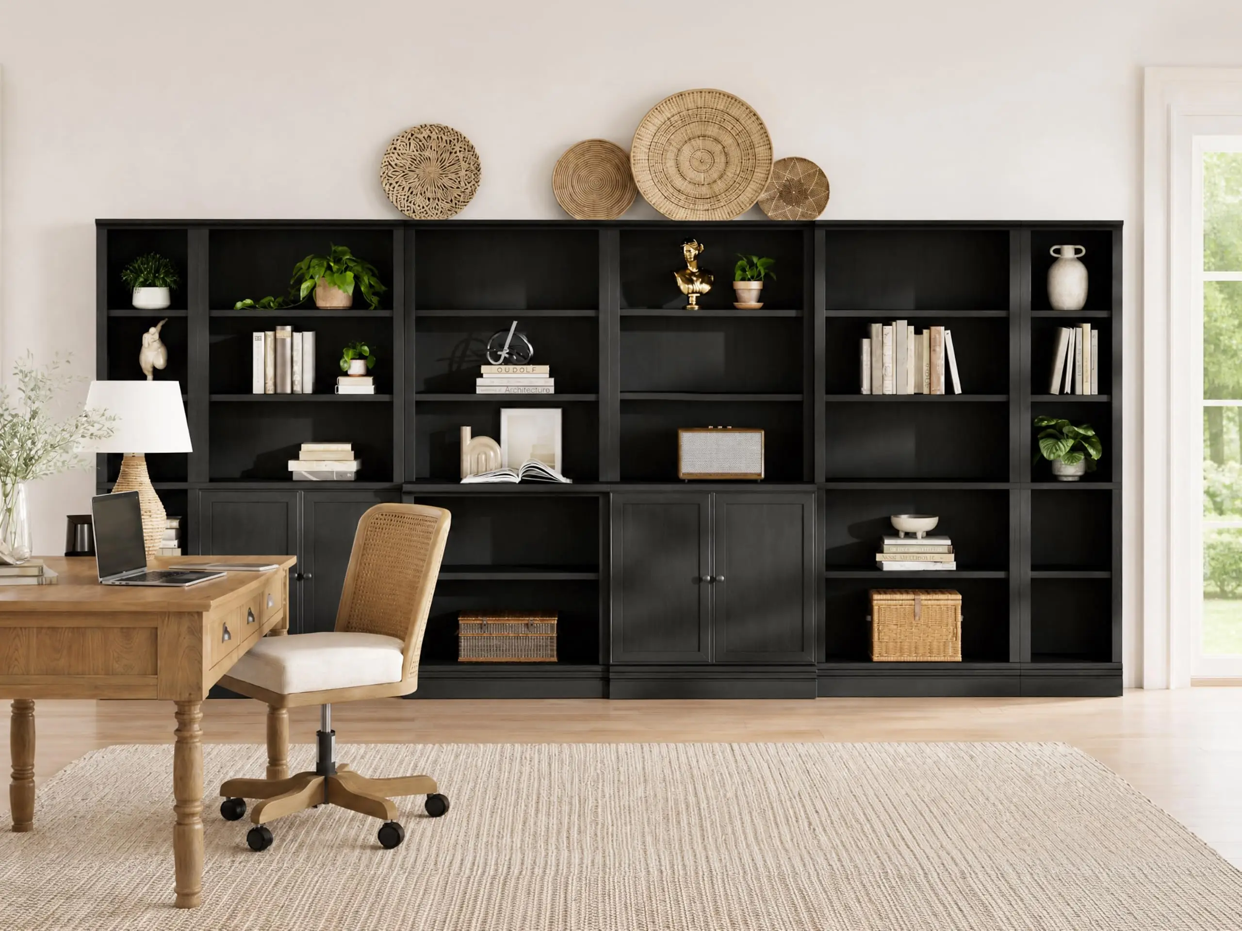 5-Tier Multi-Depth Bookshelf, Adjustable Shelves, 72.5