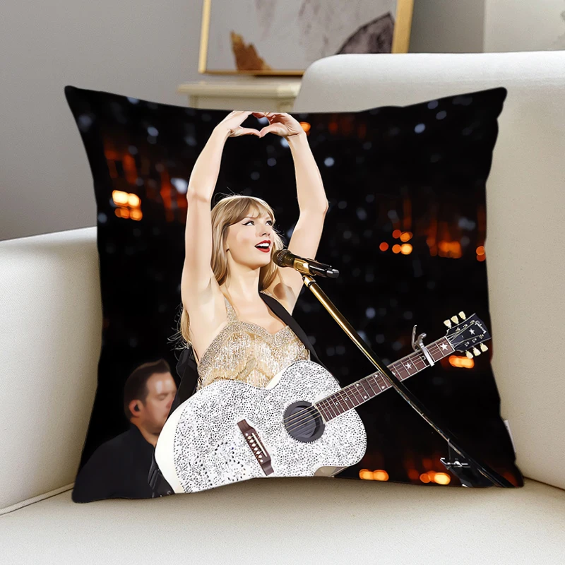 Square pillow cover sofa living room pillow cover office car leisure cushion cover T-Taylors S-Swifts pillowcase tide Home Decor