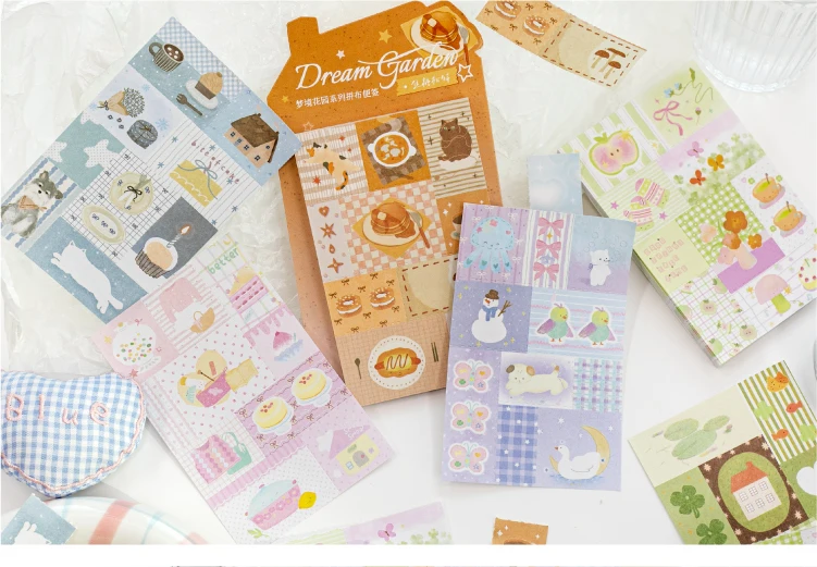 Journal GO 50 Stück Ästhetische Traumgarten-Aufkleber für Karten, Tagebuch-Dekoration, Scrapbooking, DIY-Landschaftsmaterialien, Abziehbilder – Detail 20