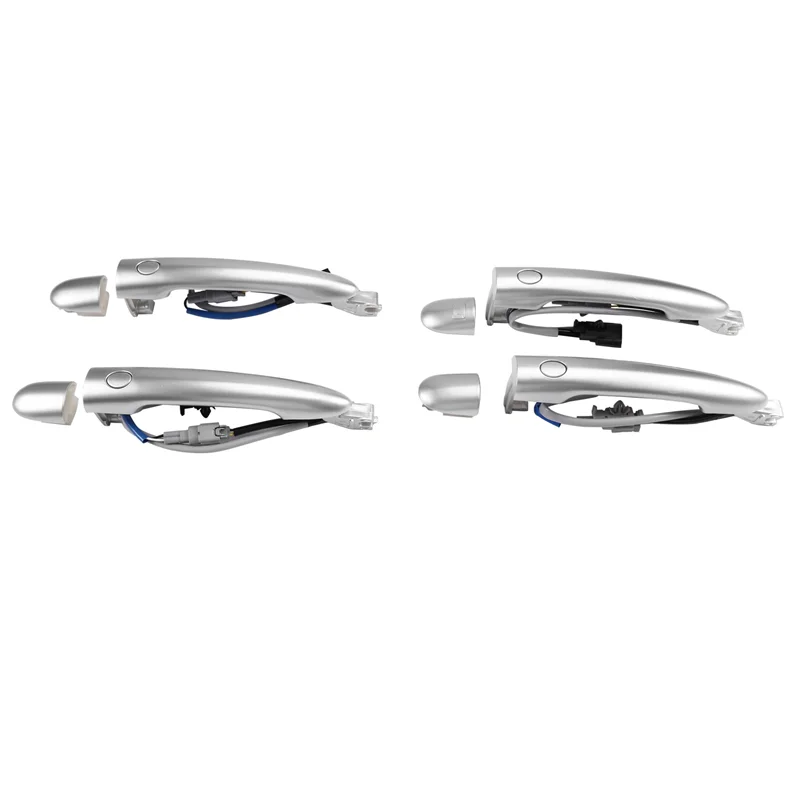 

A58X-4 Pieces Front Rear Outside Door Handle Assembly 80640-JY01B 80640-JY01A 80647-JY01A 80646-JY01A For Renault Koleos 2009-20