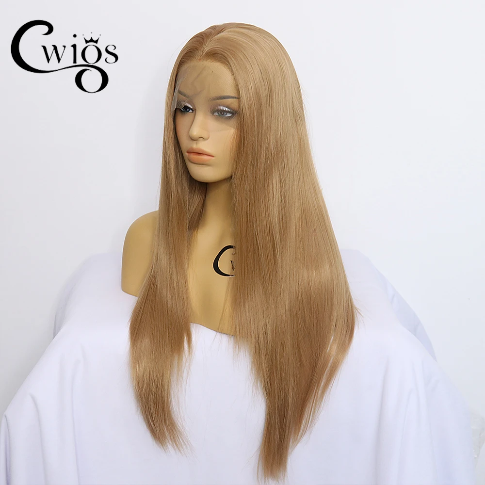 613 chestnut golden brown hair color invisible synthesis 13X4 lace front wig lady party preparation and baby hair role play