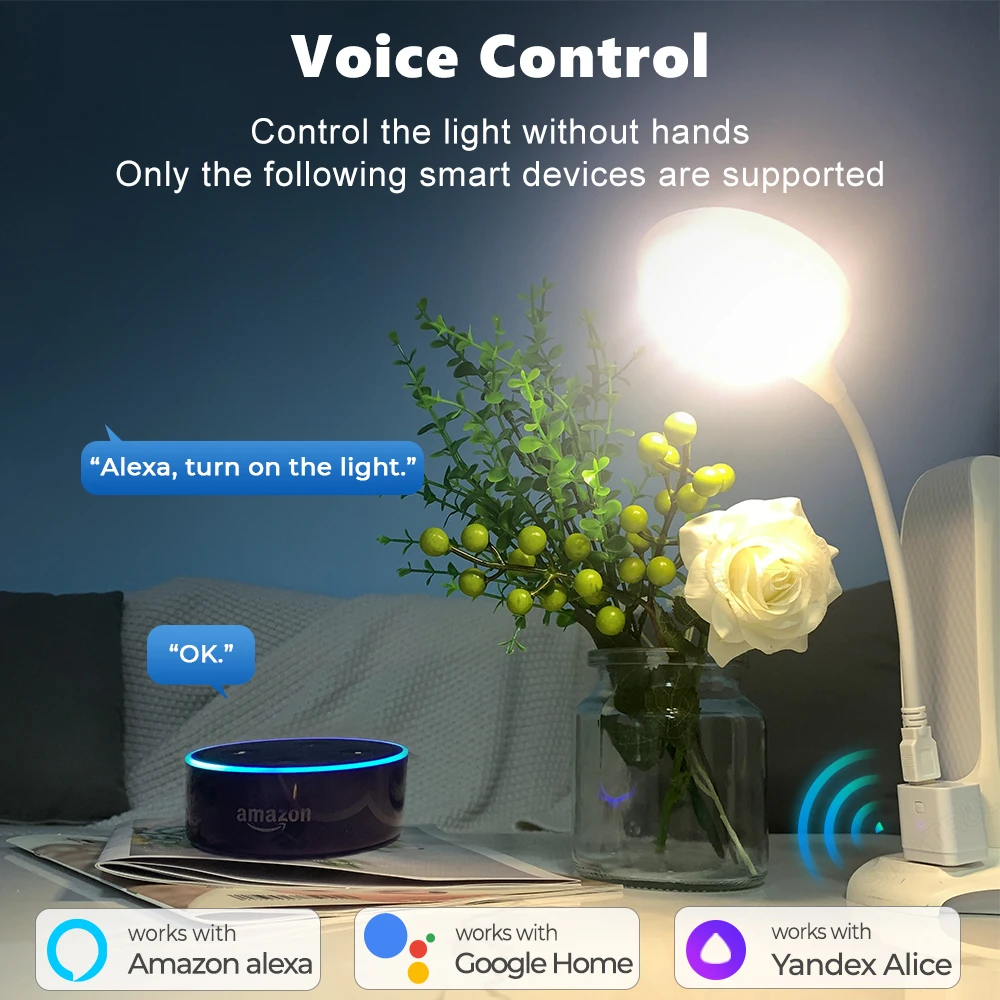 Tuya Smart Home adattatore Micro USB Smart Plug caricabatterie per telefono cellulare 5V WiFi Mini adattatore di alimentazione USB funziona con