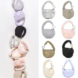 Mini borsa nuvola pieghettata