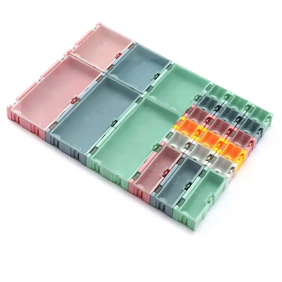 Small Objects Electronic Component /SMD Kit Parts Storage Boxes Can Be Spliced And Disassembled