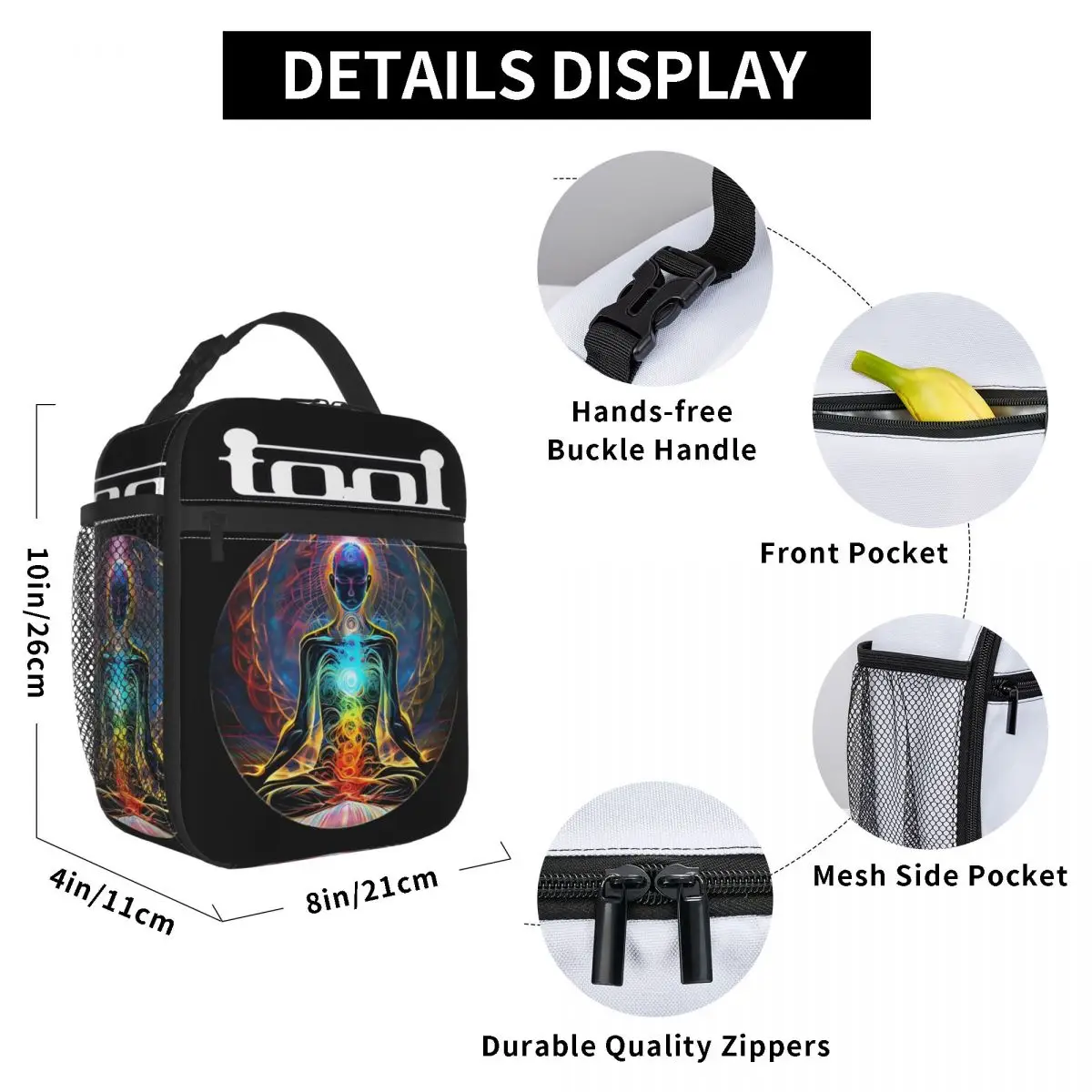 Tool Band Galaxy Metal Rock Merch Insulated Lunch Bag For Travel Storage Food Boxes Portable Cooler Thermal Lunch Boxes