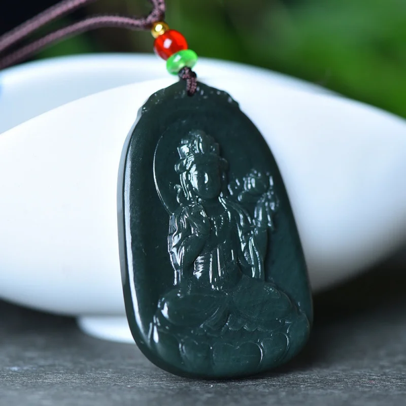 

Hetian Гуаньинь Майтрейя Будда Подвеска Цин Нефрит Восемь Богов Страж Двенадцать Подвесок Зодиака