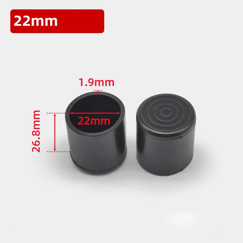 Black PVC Soft Rubber Hose Cover Household Table Chair Leg Protection Pad Furniture Cabinet Anti-slip Wear-resistant Foot Cover
