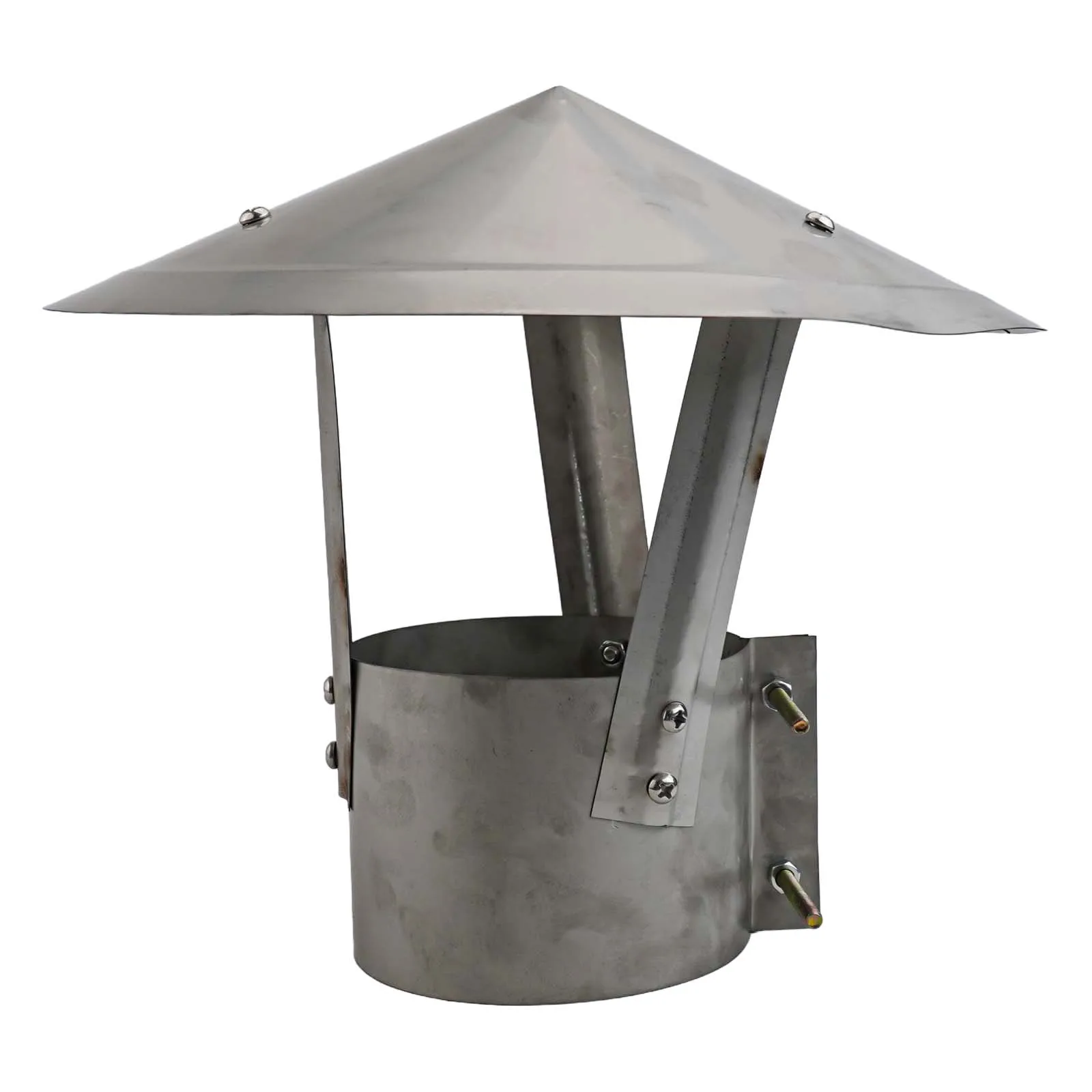304 Stainless Steel Cap Fireplace Rain Hat Fireplace Accessory Versatile Use Windproof Design For 100mm Pipe Diameter
