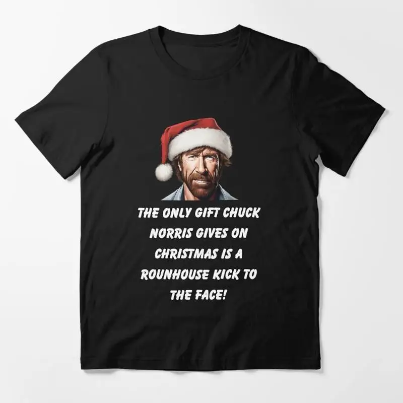 Funny Christmas Chuck Norris Joke Design Essential T-Shirt