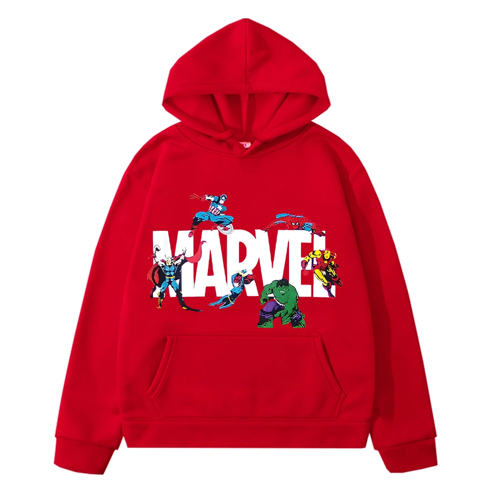 The Hulk Print anime hoodie Kawaii sweatshirt boys clothes y2k sudadera Marvel hoodies Fleece pullover jacket kids clothes girls