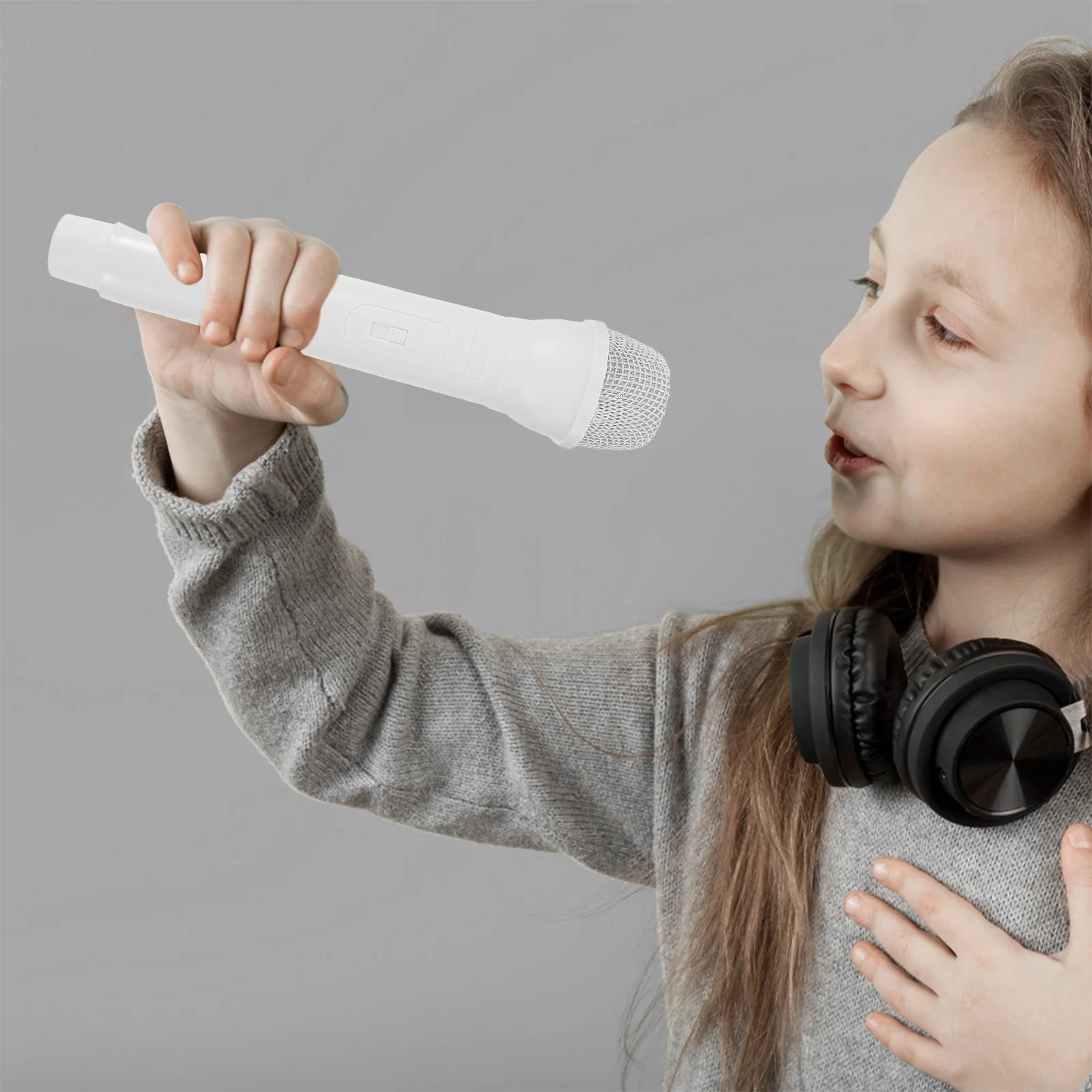 3 Pcs Microphone Toy for Costume Play Apparel Clothing Fake Plastic Prop Cosplay Child