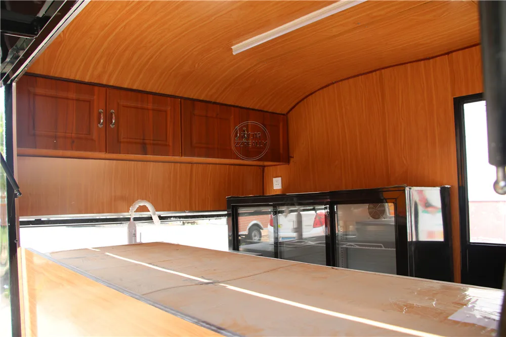 Em estoque caravana de café móvel caminhão de comida reboque equipamentos de catering cozinha processamento de alimentos cachorro-quente sorvete carrinho venda