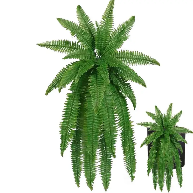 

Artificial Plants 18 Branches Faux Fern Waterproof Artificial Greenery Artificial Shrubs Greenery Wall Hanging Decor Accessories