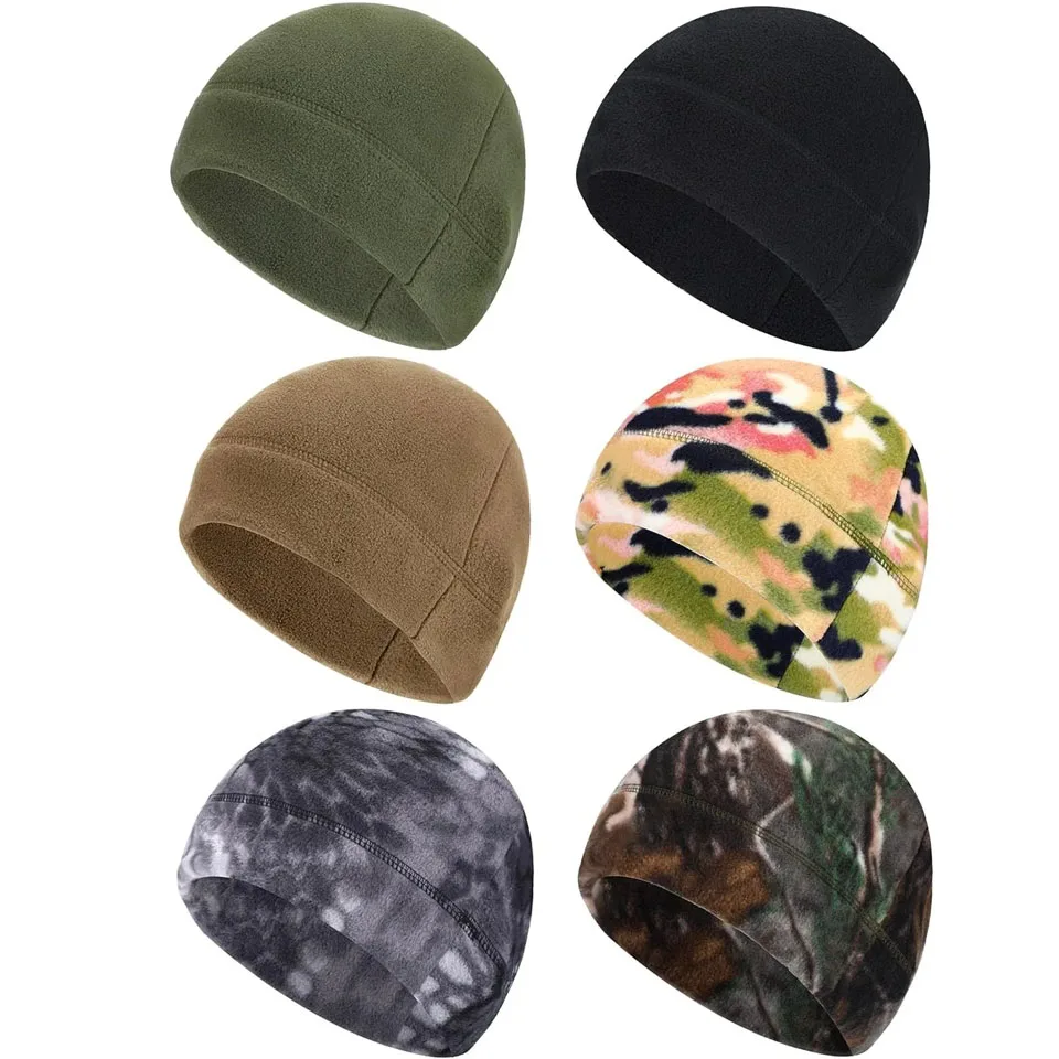 

Цельная флисовая зимняя шапка с черепом, мужская теплая шапка-бини, ветрозащитная кепка для часов унисекс