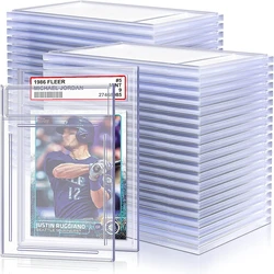 Game Card Holder Trading Graded Cards Protectors Hard Plastic Label Position Fit Display Slab Baseball Sports Yugioh Standard