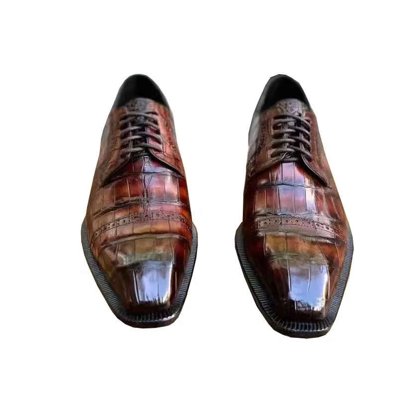 xiaopiiang new men dress shoes male crocodile shoes wedding office business shoes fahion