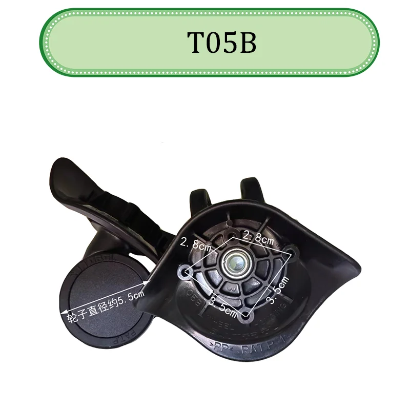 For SJTOBOL T05B Universal Rotation Heavy Duty Load Bearing Abrasion Resistant Luggage Trolley Replacement Parts