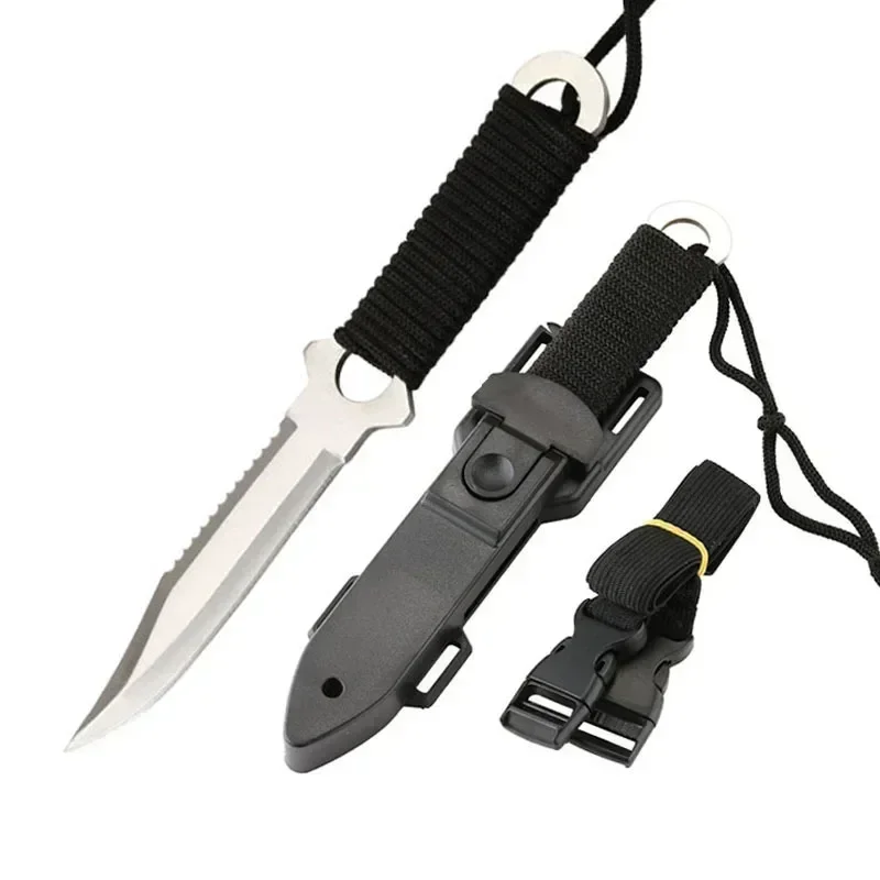 

Outdoor Diving Tool Knife, Multi-Purpose Self-Defense Hunting Knife, Leggings Small Straight Knife