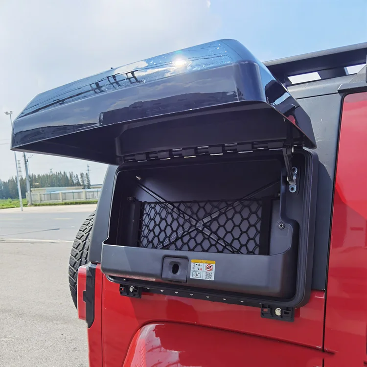 

4x4 Off road Jeep wrangler jk JL Accessories Side Window Expansion Storage Box Jeep Side Tool Box